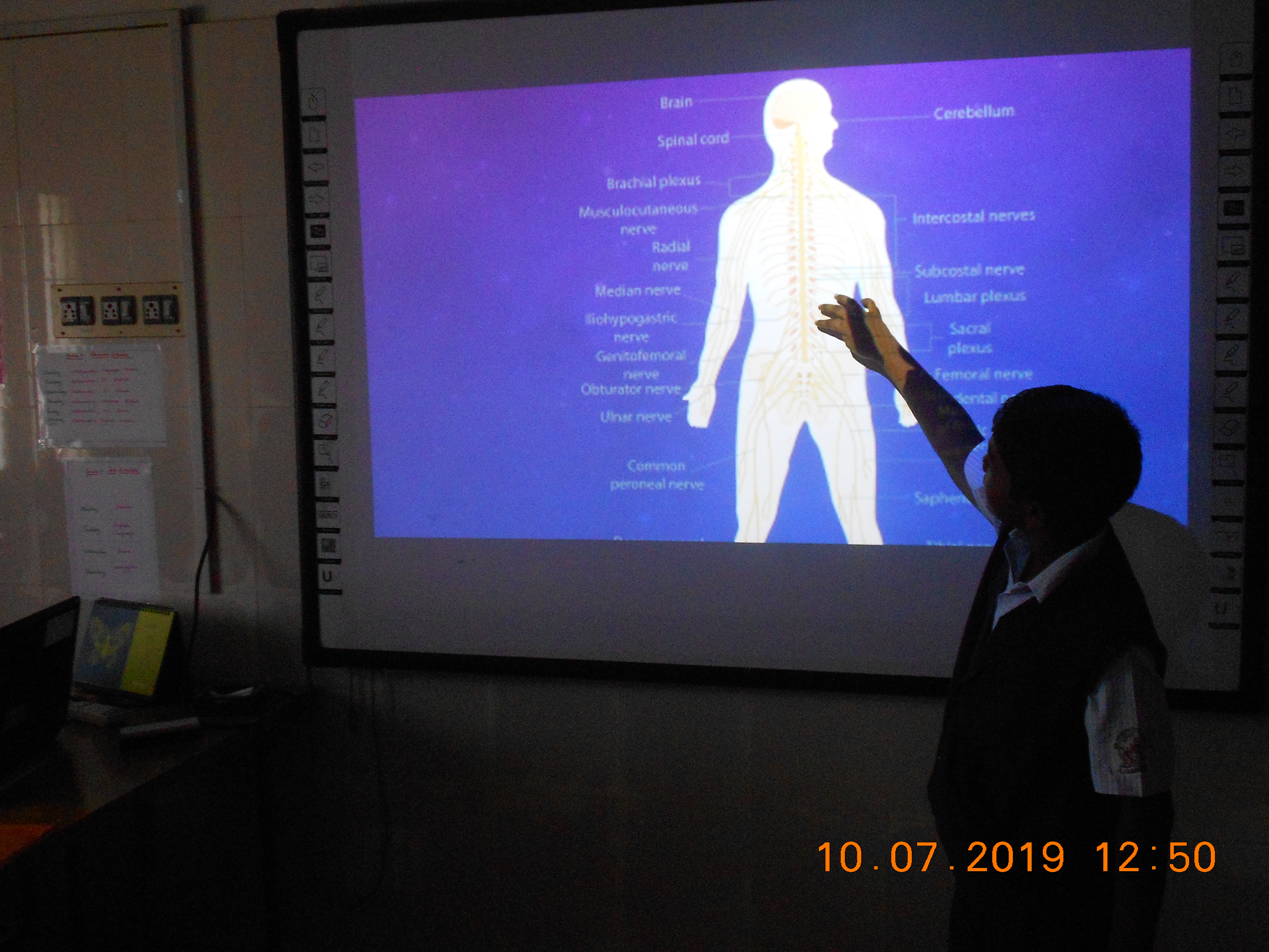 Students in a smart classroom